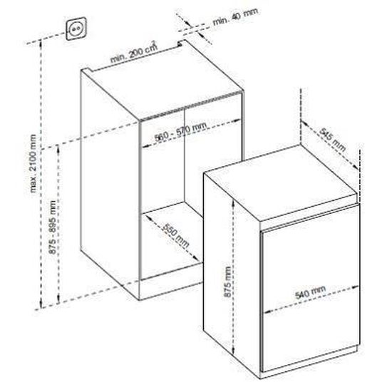 Sharp Sj S1099m1x Congelateur Armoire Table Top Encastrable 99l Statique A L 54 X H 177 Cm Fixation Glissieres Achat Vente Congelateur Porte Sharp