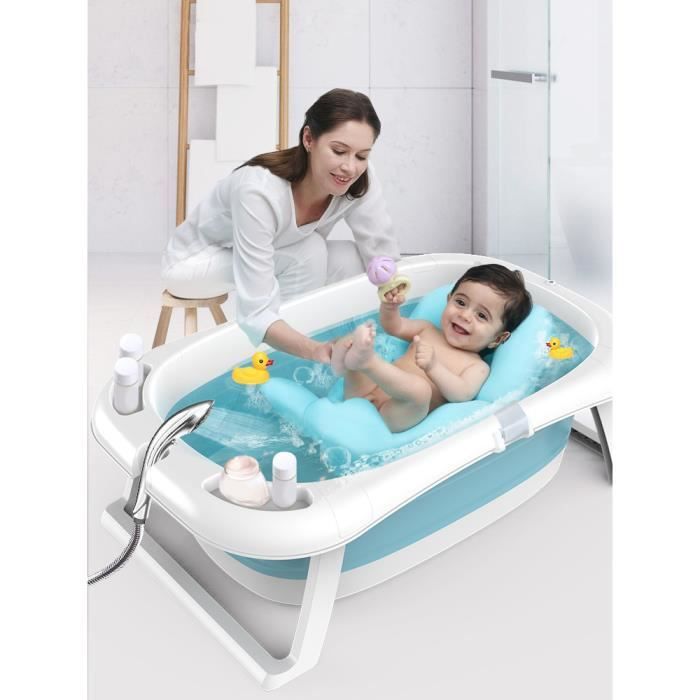 Oreiller De Bain Complet - Coussin Pour Baignoire, Pliable - Soutien Tête, Dos, épaules - Tissu Doux, Antidérapant