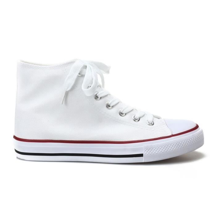 Tennis en toile blanche deals