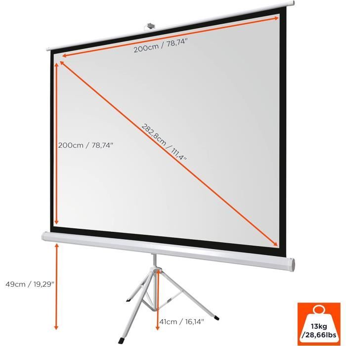 Toile De Projection Portable Pour Différents Usages - Test Et Avis