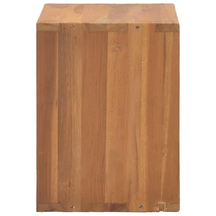 GES Table de chevet 40x30x40 cm Bois de teck solide - Haute qualite2 ...