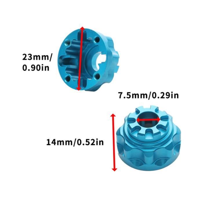 Leihao Couvercle D'axe De Pont Différentiel En Laiton Pour Axial SCX24