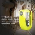 Antivol Moto Bloque Disque, Cadenas Antivol pour Trottinette Alarme de câble de rappel 110 db pour Moto/Vélo/Scooter/VTT avec 2 Clés-2