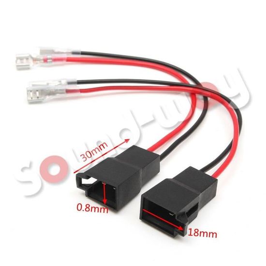 Lot 2 Adaptateurs Haut-Parleurs Auto – Compatible Dacia Lodgy, Nissan Murano, Note