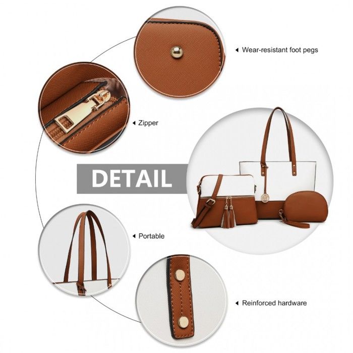 Sac Fourre-tout Matelassé Femme BEFEN - Pour Ordinateur 15,6" - Multi-poches - Léger Et Pratique