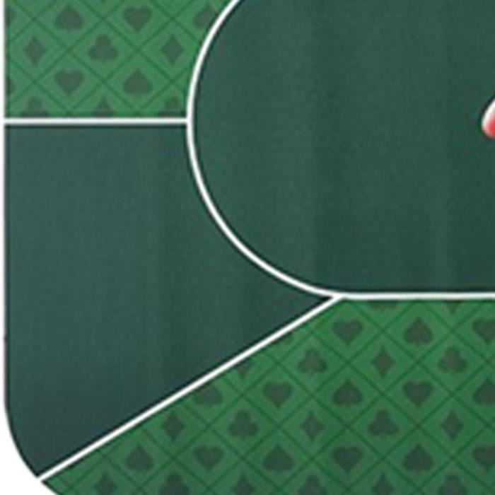 Tapis De Poker Rond Antidérapant 120x120 Cm – Facile à Rouler, Imperméable, Idéal Pour Jeux De Cartes En Intérieur Ou Extérieur