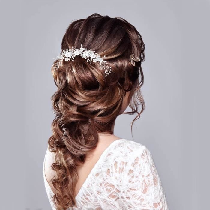 Diademe cheveux mariage deals