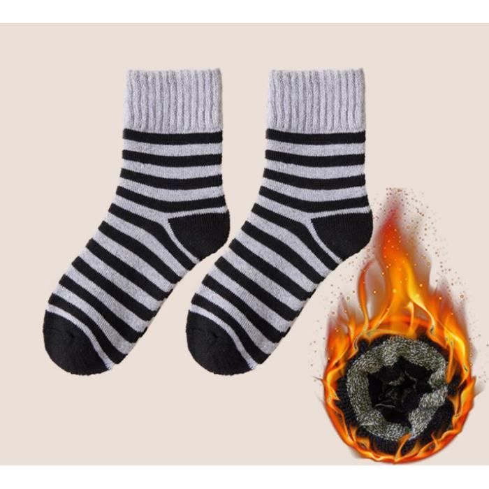 Chaussettes Chaudes Homme, 5 Paires Épaisses Hiver Thermiques Chaussette  Laine avec Semelle en Eponge Douce, Respirante et Anti-tran mix - Cdiscount  Prêt-à-Porter