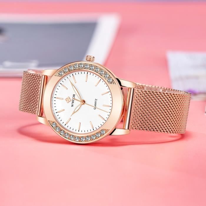 Montre femme hot sale rose pale