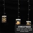 1 Set Christmas Lights Snowflake Hanging Warm White Lighting Lamp guirlande de noel decoration de noel-3