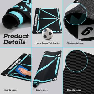 Tapis D'entraînement De Football Forme L – Dribble, Contrôle De Balle, Antidérapant, Pour Enfants Et Passionnés