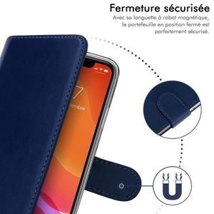 Custodia Con Patta OPPO Per Find X2 Lite | Cover Blu Originale Con Protezione Per Lo Schermo - 5