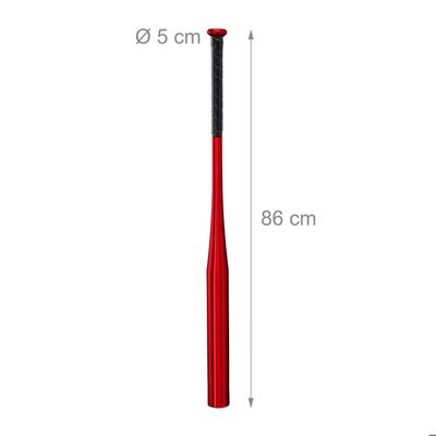 Batte De Baseball Relaxdays 86 Cm - Aluminium, 400g, Manche Antidérapant Similicuir - Pour Balles Molles