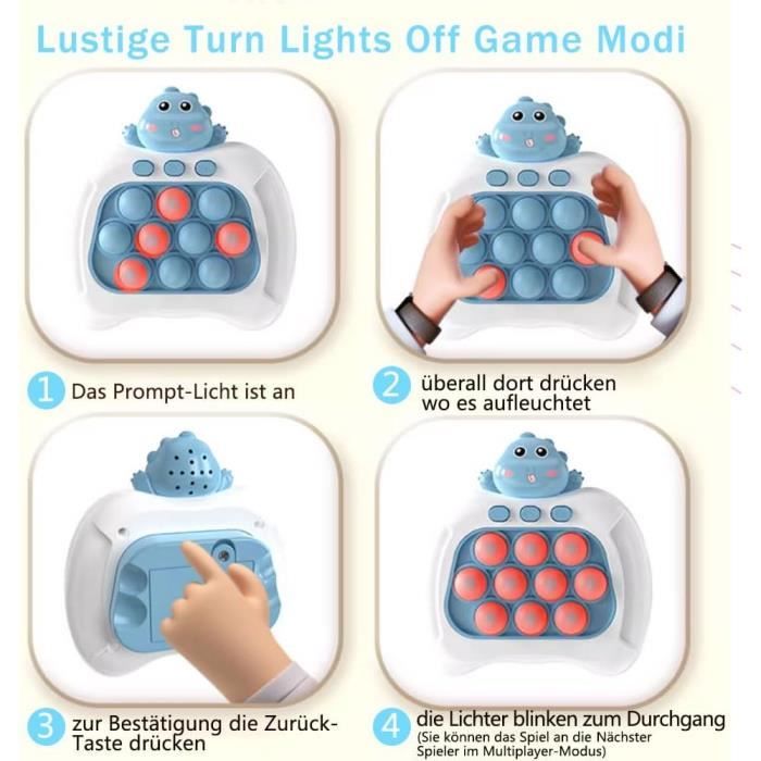 Console De Jeu Quick Push Bubbles,Jeu Fidget électronique,Puzzle Pop It  Game Machine,Push Pop Bubble Sensory Fidget Toy,Sensory - Cdiscount Jeux -  Jouets