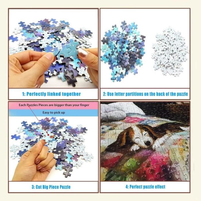 Cadre pour puzzle de 2000 pièces - 30 mm : Argent - Jeux et jouets Art  Puzzle - Avenue des Jeux