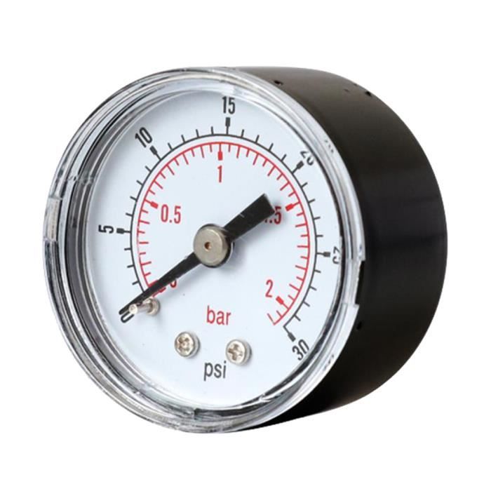 0-30psi 0-2bar Manomètre de Pression Mini-cadran Compresseur d'air Mètre  Jauge de Pression Hydraulique