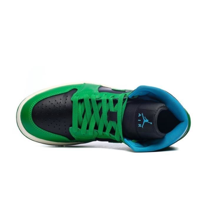Jordan 1 hotsell bleu vert