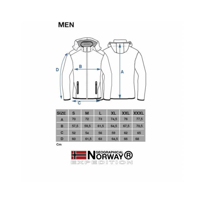 Veste Softshell Homme Impermeable Geographical Norway ROYAUTE MEN Noir Vert M Cdiscount Sport