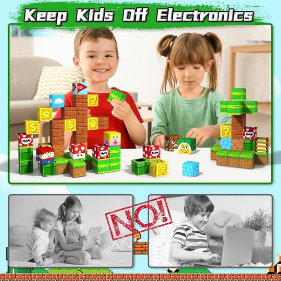 Jeux Magnétiques Forestiers Pour Enfants 2-8 Ans - 72 Pièces Montessori Créatives - Cadeau éducatif