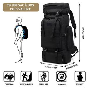 Sac à dos trekking 80 L type militaire armée / neuf 80l - Sport & Plein air
