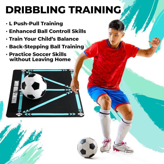Tapis D'Entraînement De Football Antidérapant Pour Enfants - Accessoires De Football Pour Intérieur (Tapis D'Entraînement De Footf - Sport