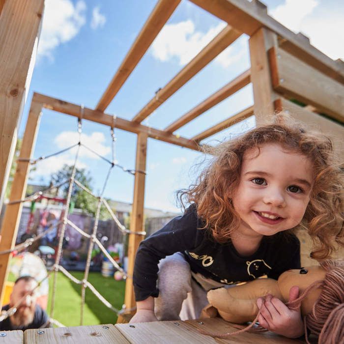 WICKEY Siège de balançoire de jardin en plastique pour enfants, petite balançoire pour tout-petits, planche à bascule, bleu