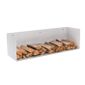 Clp Support Bois De Chauffage En Metal Blanc Mat Mendel Etagere