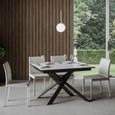 Table extensible - Ganty White - 90x120-180cm - cuisine salle à manger - blanc-0