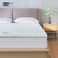 BedStory Surmatelas 140 x 190cm -Gel de charbon de bambou Copper, 7.6cmDoux, Bon support, Confortable Pliable-0