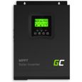 Onduleur solaire Convertisseur Off Grid avec chargeur solaire MPPT Green Cell 12VDC 230VAC 1000VA - 1000W Onde sinusoïdale pure-0