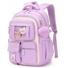 LIUXZN Cartable Fille Primaire, Sac à Dos Respirant pour Filles CP CE1 CE2 CM1 CM2, Sac Ecole Décontracté pour les Enfants