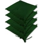 DEUBA Detex 4X Coussins de Chaise Vert Sydney Outdoor Hydrofuge 45 x 40 x 6 cm Coussin d'assise Garniture chaise de jardin