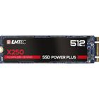 SSD Emtec X250 M.2 512 Go SATA III 3D NAND - EMTEC - ECSSD512GX250 - Antichoc - TRIM - 3D NAND