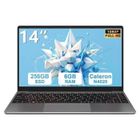 BVATE Ordinateur Portable 14 Pouces -PC Portable Win11- RAM 6Go+Stockage256Go -SSD Expansible 1TB -FHD 1080p 2.4G+5G WiFi -Gris