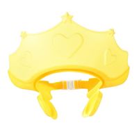 Baby Shower Bathing Caps Soft Shower Caps Hat Wash Hair Shield for Children Kids Jaune