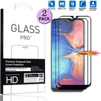 [2 Pièces] Samsung Galaxy A20e Verre Trempé Couverture Complète Protection Ecran Film pour Samsung Galaxy A20e 5.8" 2019