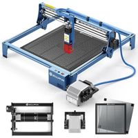SCULPFUN S10 Machine de gravure laser 10W avec support d'air, rouleau rotatif laser, 400x400x22mm table de travail laser Honeycomb