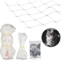 Filet de protection pour animaux de compagnie chat pesant filet anti-fuite transparent anti-saut fenêtre clôture 4 X 3 M