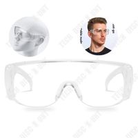 TD® Lunettes de protection travaux bricolage antibuée anti poussière chimie chantier pvc laboratoire femme homme sur-lunettes