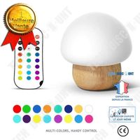 TD® Veilleuse champignon lampe a poser mushroom branchement USB 16 couleurs LED décoration chambre intérieur veilleuse chambre