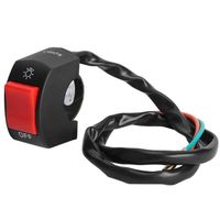 Interrupteur à Bascule Universel Pour Guidon 22,5 Mm - Pour Scooter, Vélo électrique, Phare, Vitesse (câble 1,5 M) - 10
