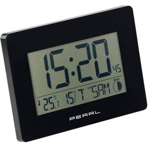 PRECISION radio pilotee LCD Alarme Date Horloge Bleu NEUF