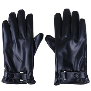 GANTS DE PROTECTION noir-Gants de moto en cuir de vachette Smile Tech 