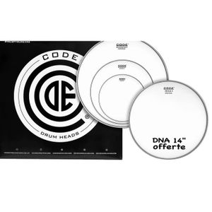 PEAU POUR PERCUSSIONS CODE DRUMHEADS PCO TPGENCTDR - Tom - Sablée Rock 10