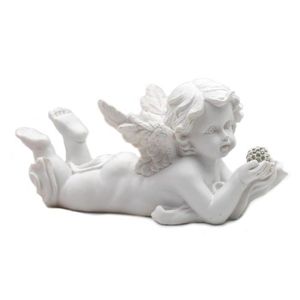 Statue d'ange en plâtre antique/ vintage