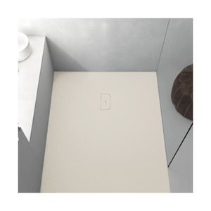 Receveur De Douche Strato Extra Plat Beige 120 X 90 Cm Noir