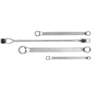 Clé à Œil Contre-Coudée BGS 14x15mm | Forgée à Froid - Chromée | Pour Travaux Mécaniques Précision