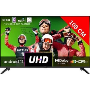 Téléviseur LED Téléviseur LED 4K 108 cm CHIQ U43GLX Android Smart TV - UHD - 4K