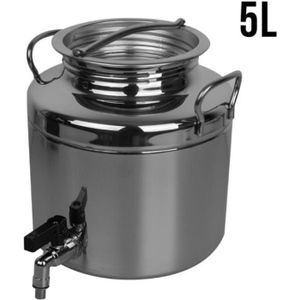 Fut Alimentaire En Inox Avec Robinet Pour Huile D Olive Ou Autre 5l Achat Vente Citerne Cuve Fut Jerrycan Fut En Inox Cdiscount