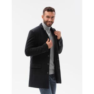 Homme solide de couleur BIG poches moyen-long style loose Fashion Manteau Taille Plus B69 